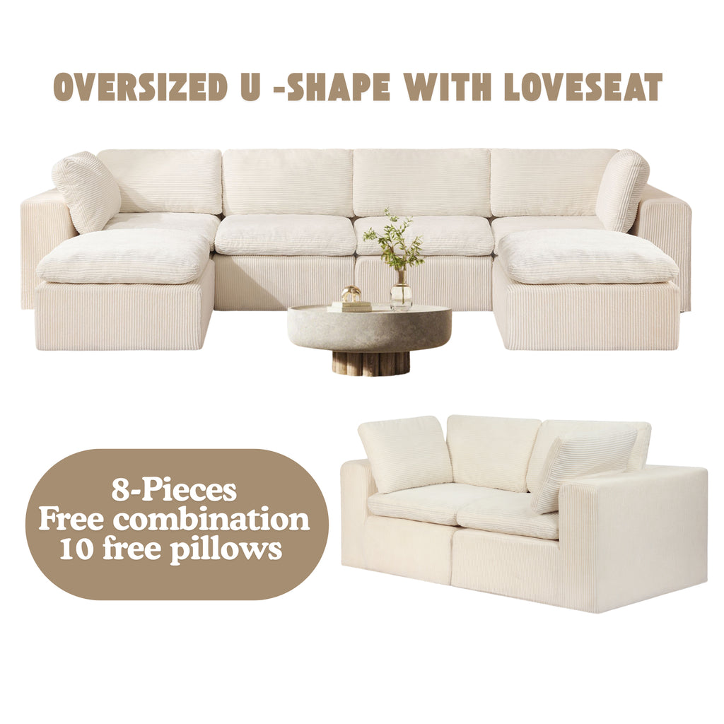 A01 Boneless Couch With Cushion
