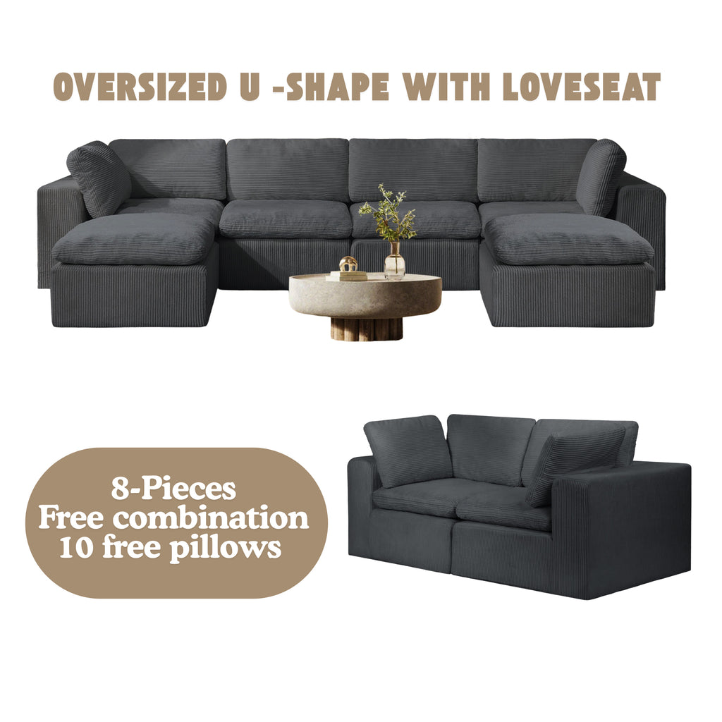 A01 Boneless Couch With Cushion