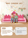20Pcs Modular Kids Play Couch - Pink Kids Couch for Inspiring Child