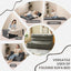 Grey Folding Sleeper Sofa Matress with Pilow Foldable,2 in 1 Pull Out Loveseat Sofa Portable Chair Bed(复制)