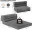 Grey Folding Sleeper Sofa Matress with Pilow Foldable,2 in 1 Pull Out Loveseat Sofa Portable Chair Bed(复制)
