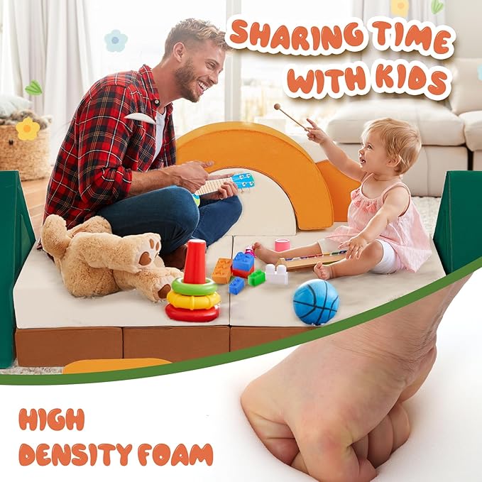 18PCS Modular Kids Play Couch - Junlge Theme