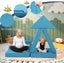 【K01】Baby Blue 22Pcs Modular Kids Play Couch-Inspiring Child Creativity,Children Convertible Foam Sofa