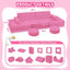 【K01】Light Purple Pink 22Pcs Modular Kids Play Couch-Inspiring Child Creativity,Children Convertible Foam Sofa