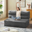 Grey Folding Sleeper Sofa Matress with Pilow Foldable,2 in 1 Pull Out Loveseat Sofa Portable Chair Bed(复制)
