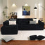 104" Cloud Sectional Couch with L-Shape Chaise,Modern Modular Sofa