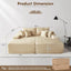 #M01 Oversized Sectional Double Cloud Plush Sofa Bed