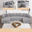 131" Modular Corduroy Sectional Couch, Luxury Couches for Living Room