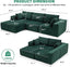 108” Modular Sectional Sofa,Cloud Sectional Couch Modern Modular L-Shape Sofa Couch