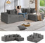 #A02 (Grey)104" Cloud Sectional Couch with L-Shape Chaise,4 Seat Couches for Living Room Bedroom