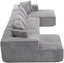 131" Modular Corduroy Sectional Couch, Luxury Couches for Living Room