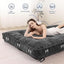 Grey Futon Mattress Full Size, Extra Thick Sofa Bed Adults Foldable Mattress 8"