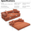 #S10 Chenille Folding Mattress Sofa Convertible Floor Sofa Bed