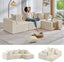 #A02 (Beige)104" Cloud Sectional Couch with L-Shape Chaise,4 Seat Couches for Living Room Bedroom
