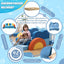 【K02】22Pcs Modular Kids Play Couch-Ocean Theme Modular Sofa for Inspiring Creativity