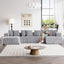 131" Modular Corduroy Sectional Couch, Luxury Couches for Living Room