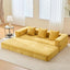 #S10 Chenille Folding Mattress Sofa Convertible Floor Sofa Bed