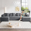 131" Modular Corduroy Sectional Couch, Luxury Couches for Living Room