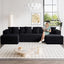 131" Modular Corduroy Sectional Couch, Luxury Couches for Living Room