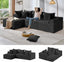 #A02 (Black)104" Cloud Sectional Couch with L-Shape Chaise,4 Seat Couches for Living Room Bedroom