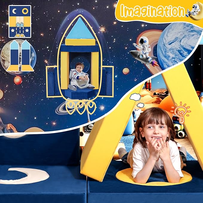 21pcs Modular Kids Play Couch - Universe Theme