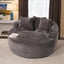 #S04 Round Chair Lounge Chaise Indoor,Fluffy Modern Sleeper Sofa Bed