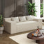 Cat-Scratch Resistant Linen Modern 3-Seater Sofa