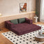 #S10 Chenille Folding Mattress Sofa Convertible Floor Sofa Bed