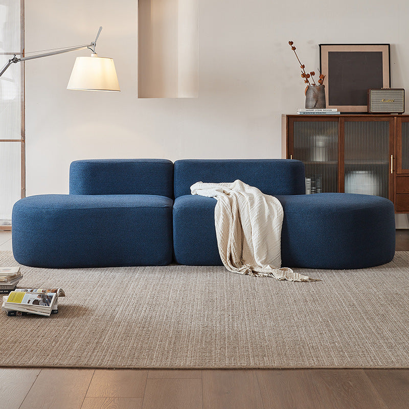 Arc Moon Minimalist Compressed Fabric Sofa