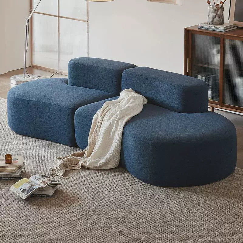 Arc Moon Minimalist Compressed Fabric Sofa