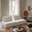 #S03 Compressible Sponge Single Sofa Corduroy Tofu Block Boneless Sofa