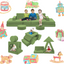 22Pcs Modular Kids Play Coach - Kids Couch for Playroom Bedroom Living Rooms Toddler Sofa for Inspiring Child Creativity，Children Convertible Foam Sofa