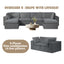 A01 Boneless Couch With Cushion