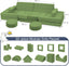 22Pcs Modular Kids Play Coach - Kids Couch for Playroom Bedroom Living Rooms Toddler Sofa for Inspiring Child Creativity，Children Convertible Foam Sofa