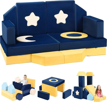 21pcs Modular Kids Play Couch - Universe Theme