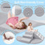 5pcs Modular Kids Foam Climbing for Toddlers 1-3, Safety First Baby Climbing Blocks Indoor,Soft Play Toys for Infant, Ideal Crawling and Exploration Play Set for Baby Gym/Toddler Playground