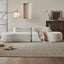 Arc Moon Minimalist Compressed Fabric Sofa