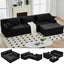 A04 Winzoo 116” Modular Sectional Cloud Couches with L Shaped Chaise